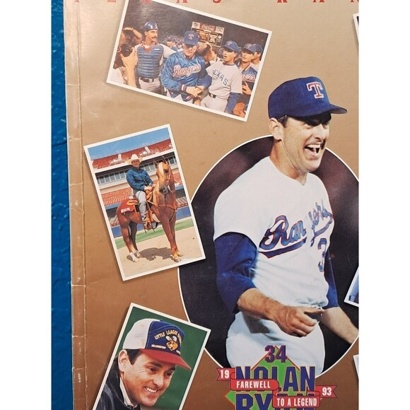 1993 Texas Rangers Official Souvenir Program Nolan Ryan Farewell - Picture 4 of 10